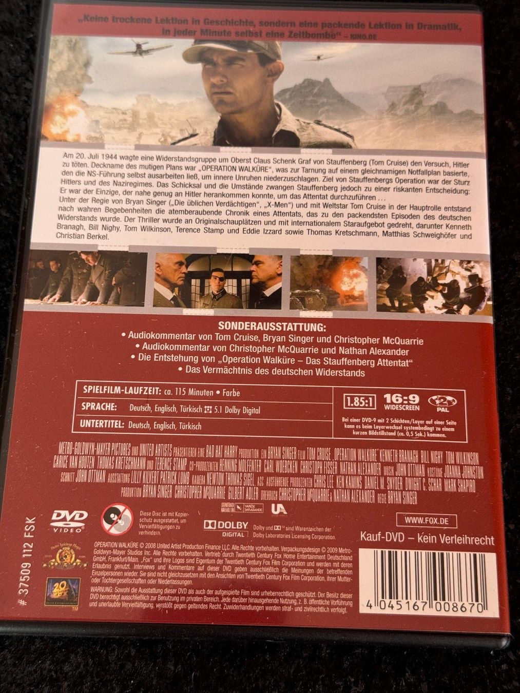 Alle DVDs: Operation Walküre "Das Stauffenberg Attentat" DVD DE/EN/TK – Gebraucht aus Fribourg von tschjoly 1