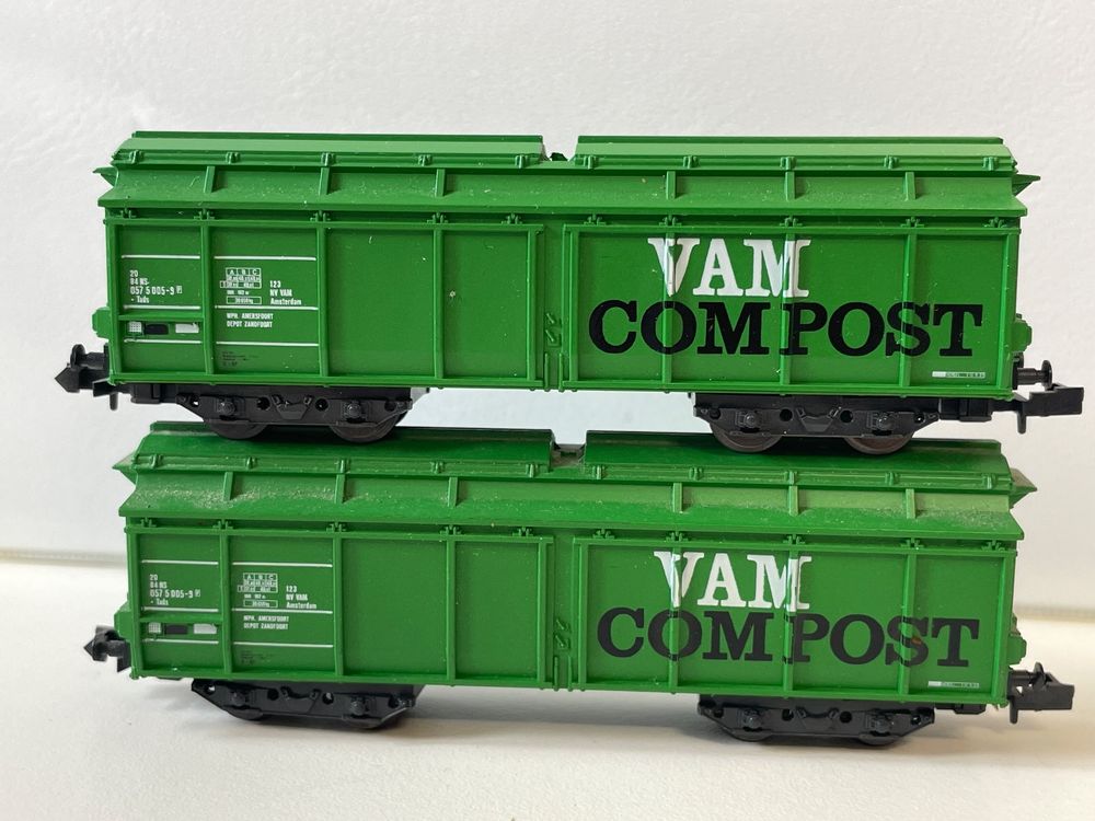 Roco 25119 2x Müllkippwagen VAM Compost NS Holland Kaufen auf Ricardo