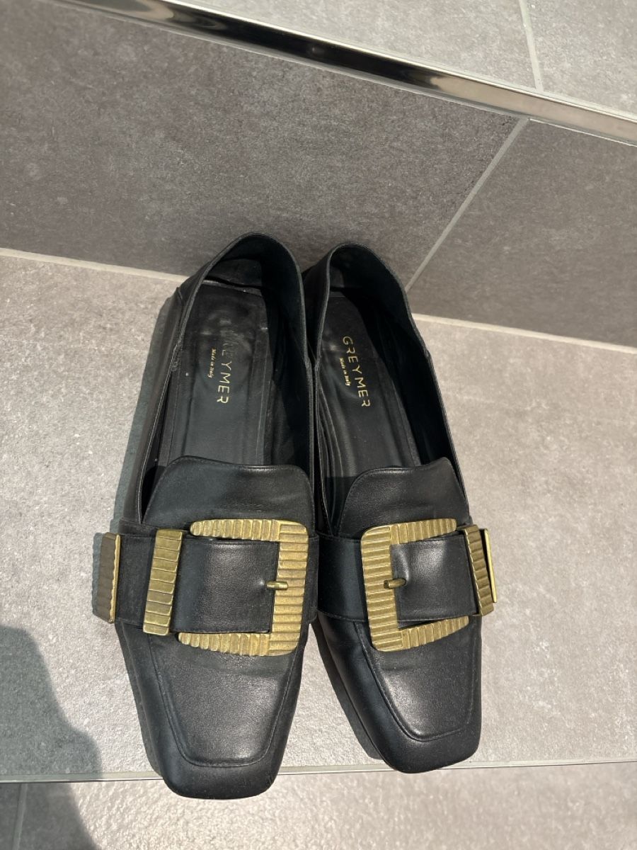 Scarpe da donna: Schwarze Leder Loafers Gr. 40 - Greymer – Usato da Würenlos venduto da ili_mc7g 1