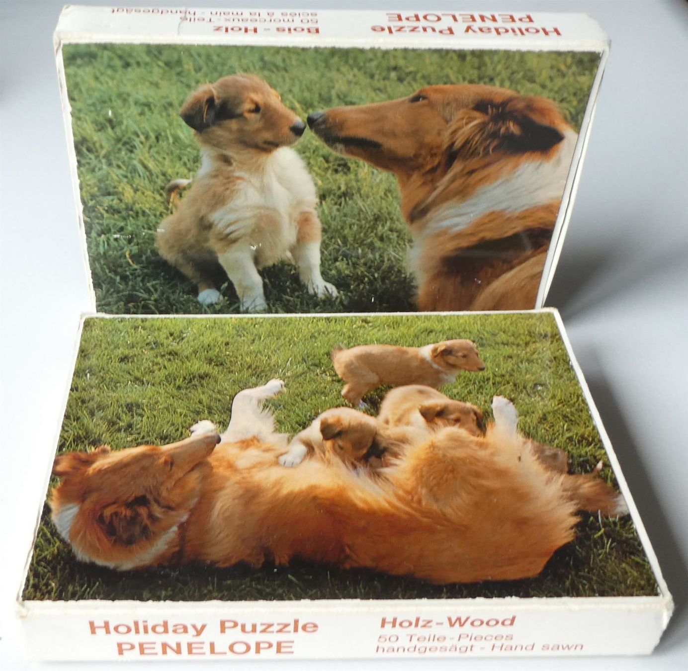 Penelope Puzzles: 2 Puzzle Penelope Hunde Holzpuzzle – Gebraucht aus Frauenfeld von dhour