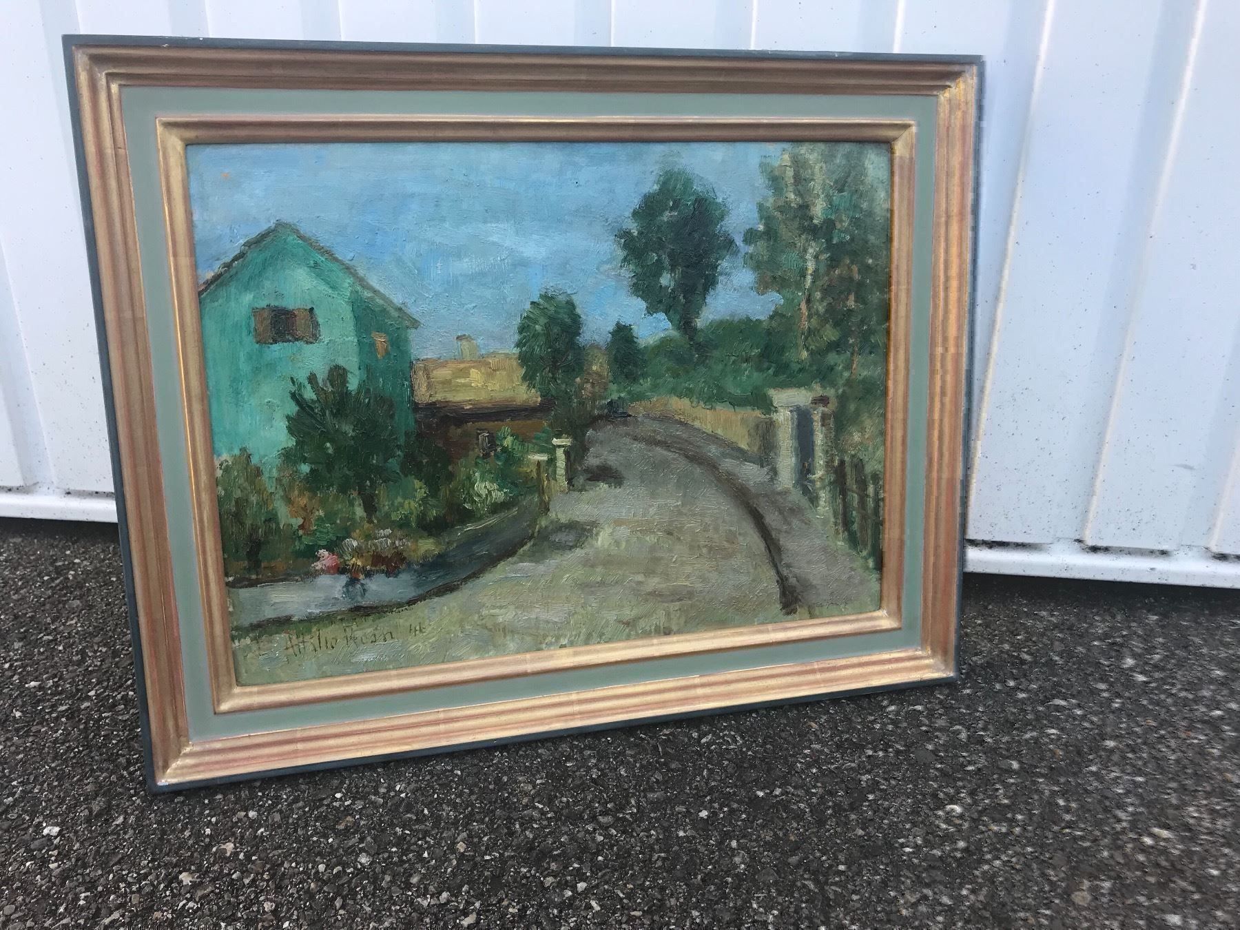 Tableaux: 2 Ölgemälde Landschaften Attilio Rossi – D'occasion à Rünenberg par Fendi02 8