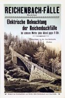Antikes Plakat Reichenbachfälle 1900