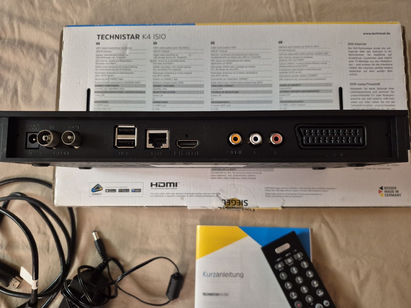 Technisat Récepteurs: TechniSat TECHNISTAR K4 ISIO Kabel-Receiver DVB-C OVP – D'occasion à Aeschau par winu5 2