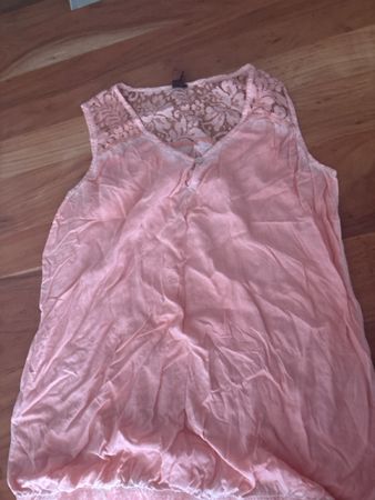 Damen Top Rosa Spitze Grösse L guter Zustand