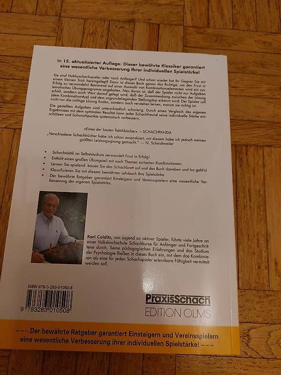 Libri: Buch: Schachkombinationen von Karl Colditz – Usato da Wetzikon ZH venduto da flo_vg2f 1