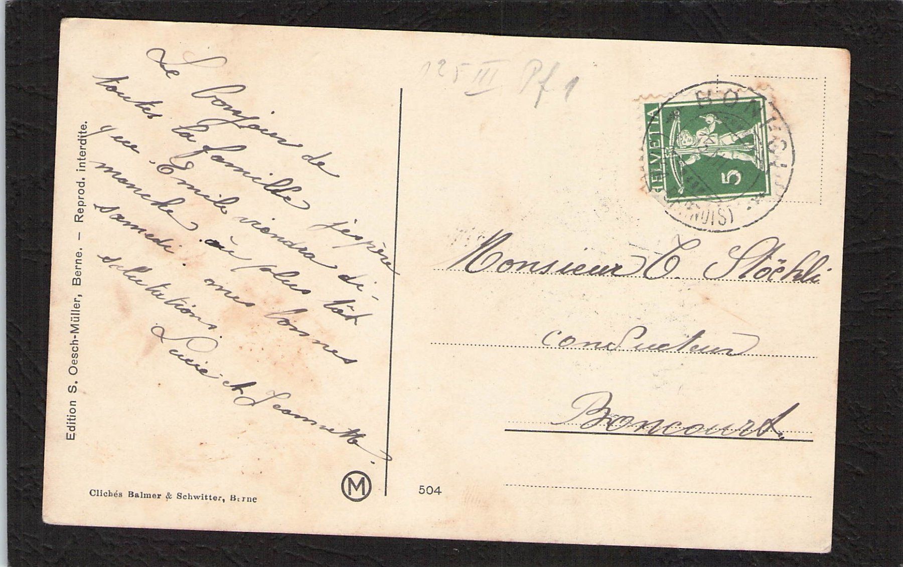 Cartoline postali: AK Schweiz/Frankreich 1.WK – Usato da Reichenburg venduto da Pipo-67 1