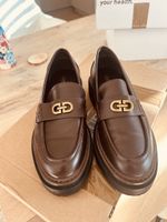 Loafer Catwalk braun mit goldener Schnalle Grösse 37