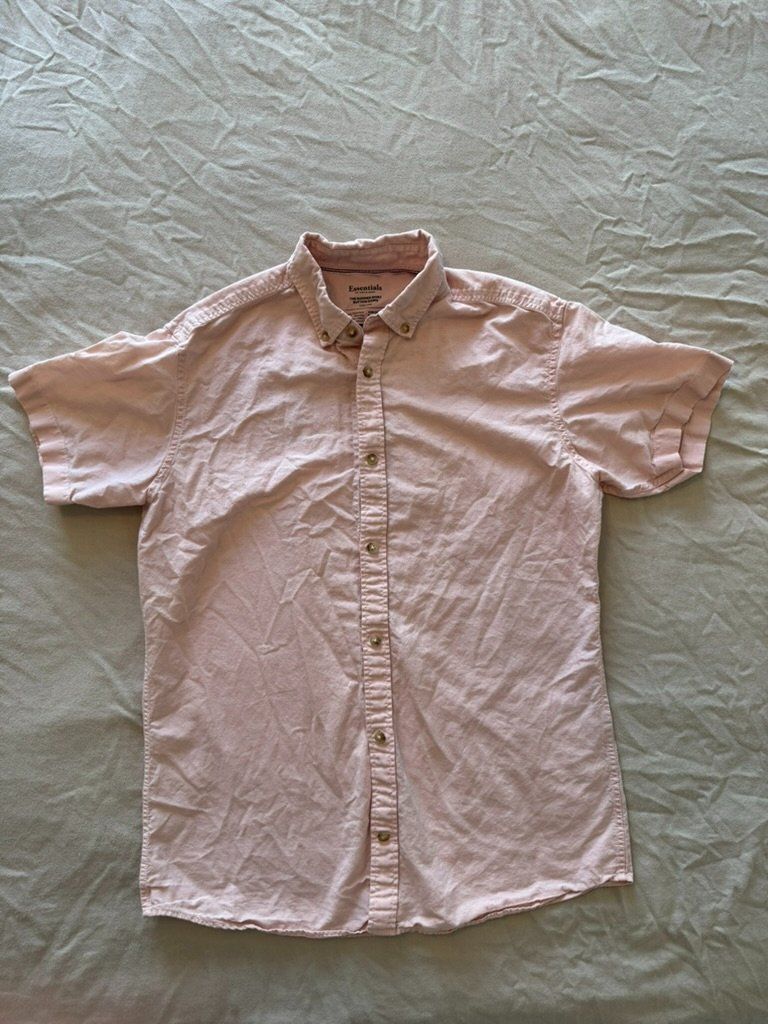 Camicie: Essentials Herren Kurzarmhemd Rosa | Button-Down | Casual So – Usato da Staufen venduto da jei_7bfb
