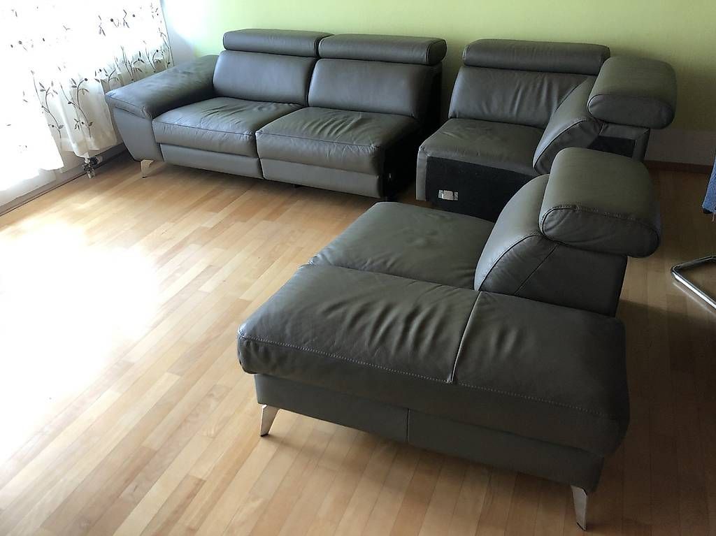 Divani: Grosses graues Ecksofa, L-Form mit Liegefunktion – Usato da Glattbrugg venduto da amzh 2