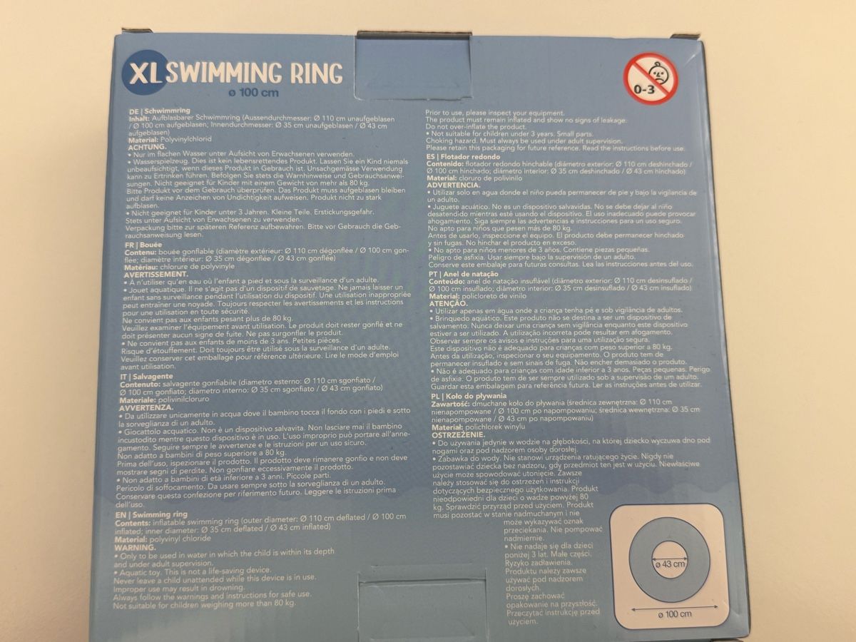 Salvagente: Schwimmring XL Coop Splash Sammelaktion – Nuovo e nell'imballaggio originale da Basel venduto da zukk_ 1