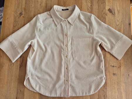 Opus | 3/4 Arm Hemd Jacke/Bluse | Cord-Optik | beige | Gr 38