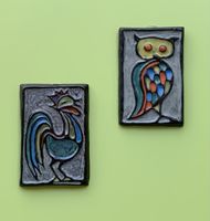 Set: Keramik Wandkacheln; 1950 er / 60 er Jahren