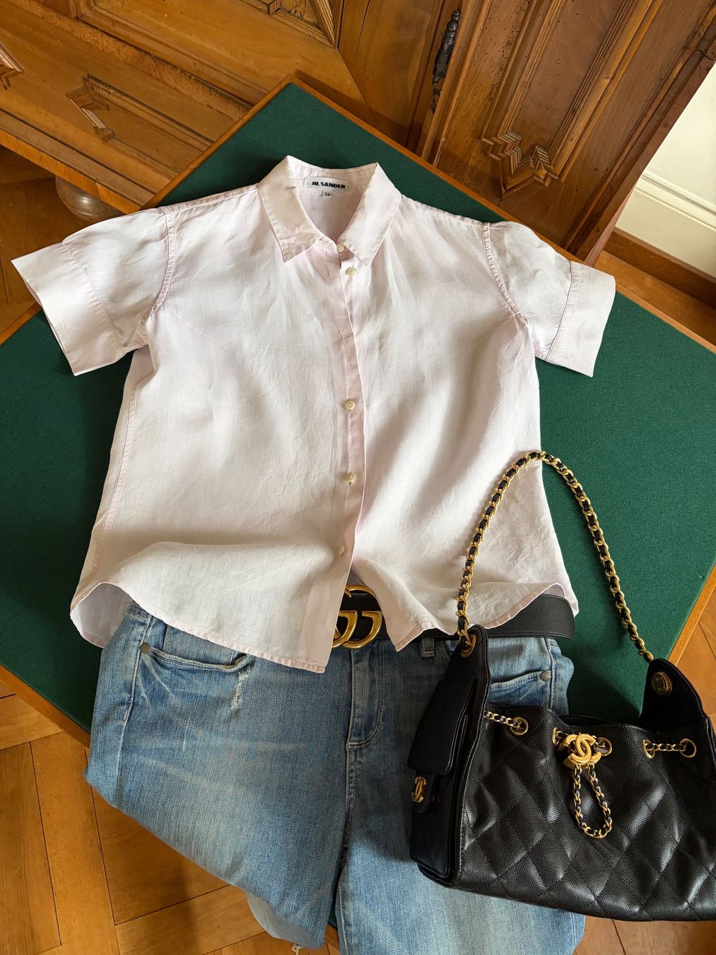 Jil Sander Camicette: JIL SANDER   Bluse Größe 34  / 34/36 DE  100% Leinen – Usato da Interlaken venduto da Bona55 9