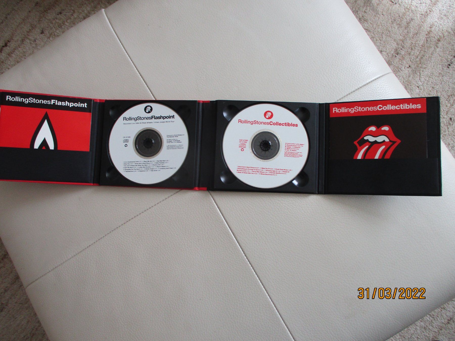 CD: RollingStones – Flashpoint + Collectibles – Usato da Liestal venduto da Disc-Point 1
