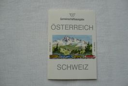 1992 Faltkarte "Schützt die Alpen" SBK 831 Gem.-ausg. A & CH