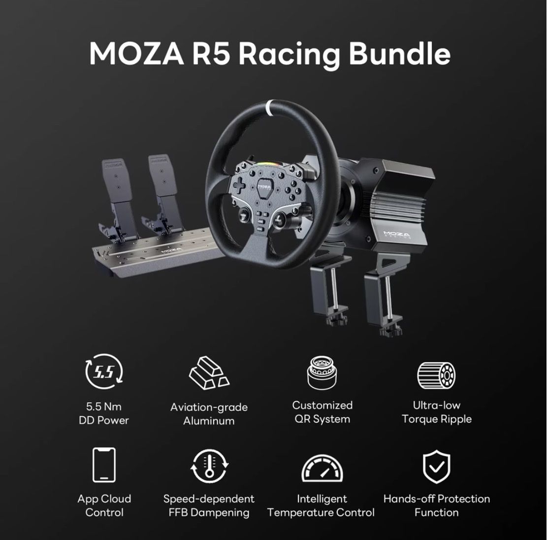 Konsolen: MOZA R5 Racing Direct Drive Racing Simulator – Neu (gemäss Beschreibung) aus Steffisburg von goalie71 1