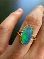 Opalring aus 18 Karat Gold (750)