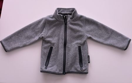 Fleecejacke Grö. 80, 9-12 Monate grau, guter Zustand