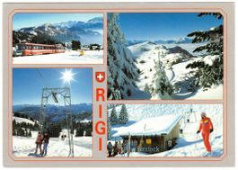 Rigi - 4 Bild AK