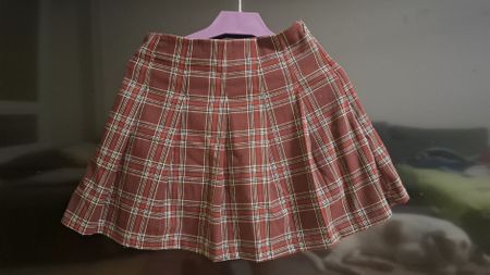 Jupe C&A écossaise rouge taille 36 bon état