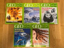 Magazin GEO – Das neue Bild der Erde 2002 Nr. 2–6 – 5 Ausgab