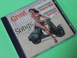 100% GREAT ITALIAN SONGS CD Adriano Celentano Alan Sorrenti