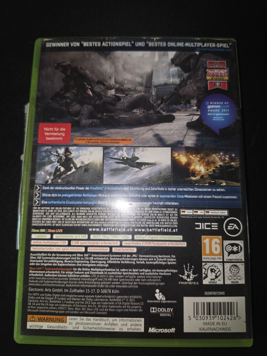 Microsoft Giochi: XBOX 360 Battlefield 3 – Usato da Landschlacht venduto da ben_gt7f 1