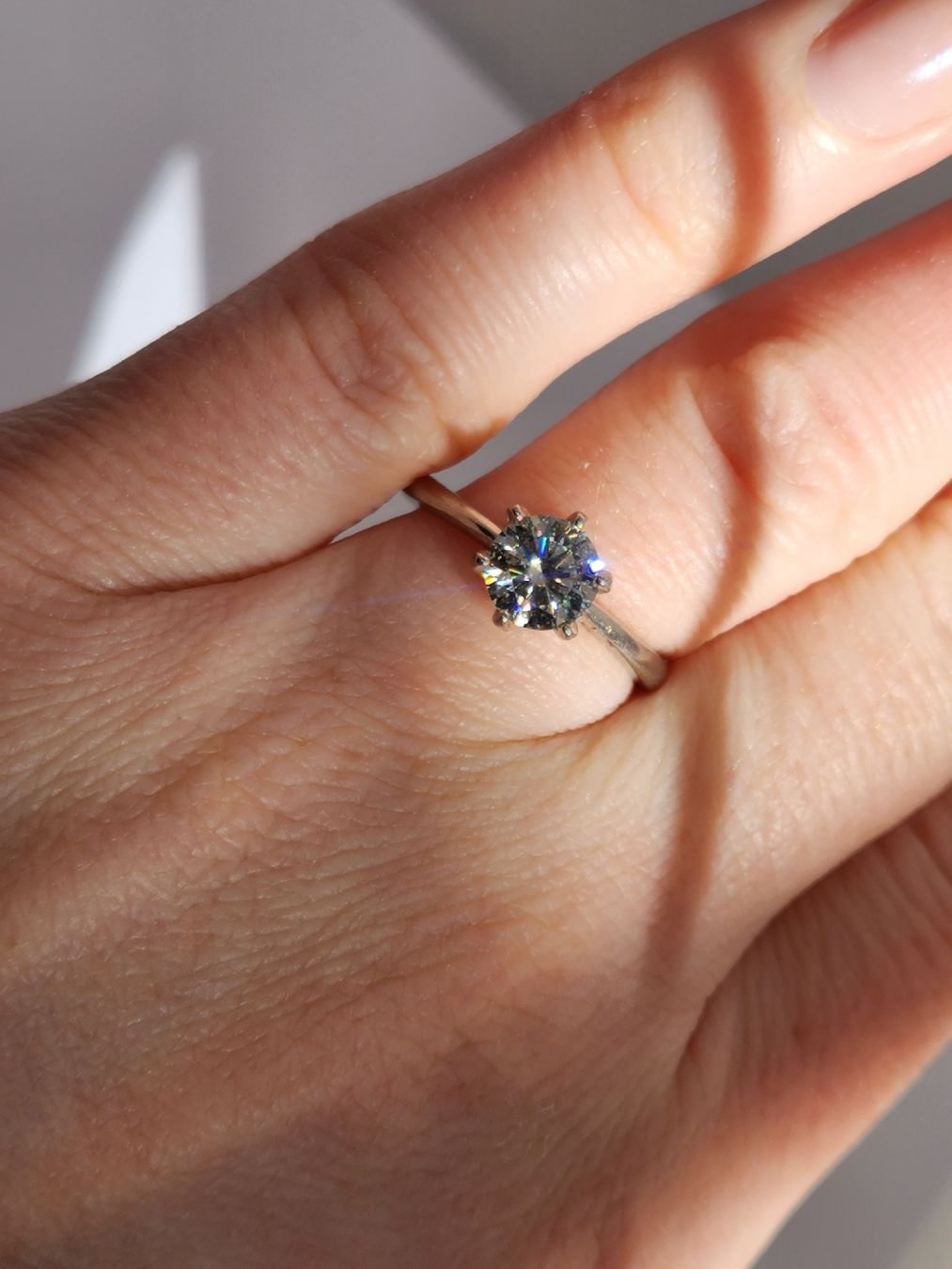 Anelli: Solitär Ring Moissonit, Silber 925, Gr. 53 verstellbar – Nuovo (secondo la descrizione) da St. Gallen venduto da GIULESGG 2