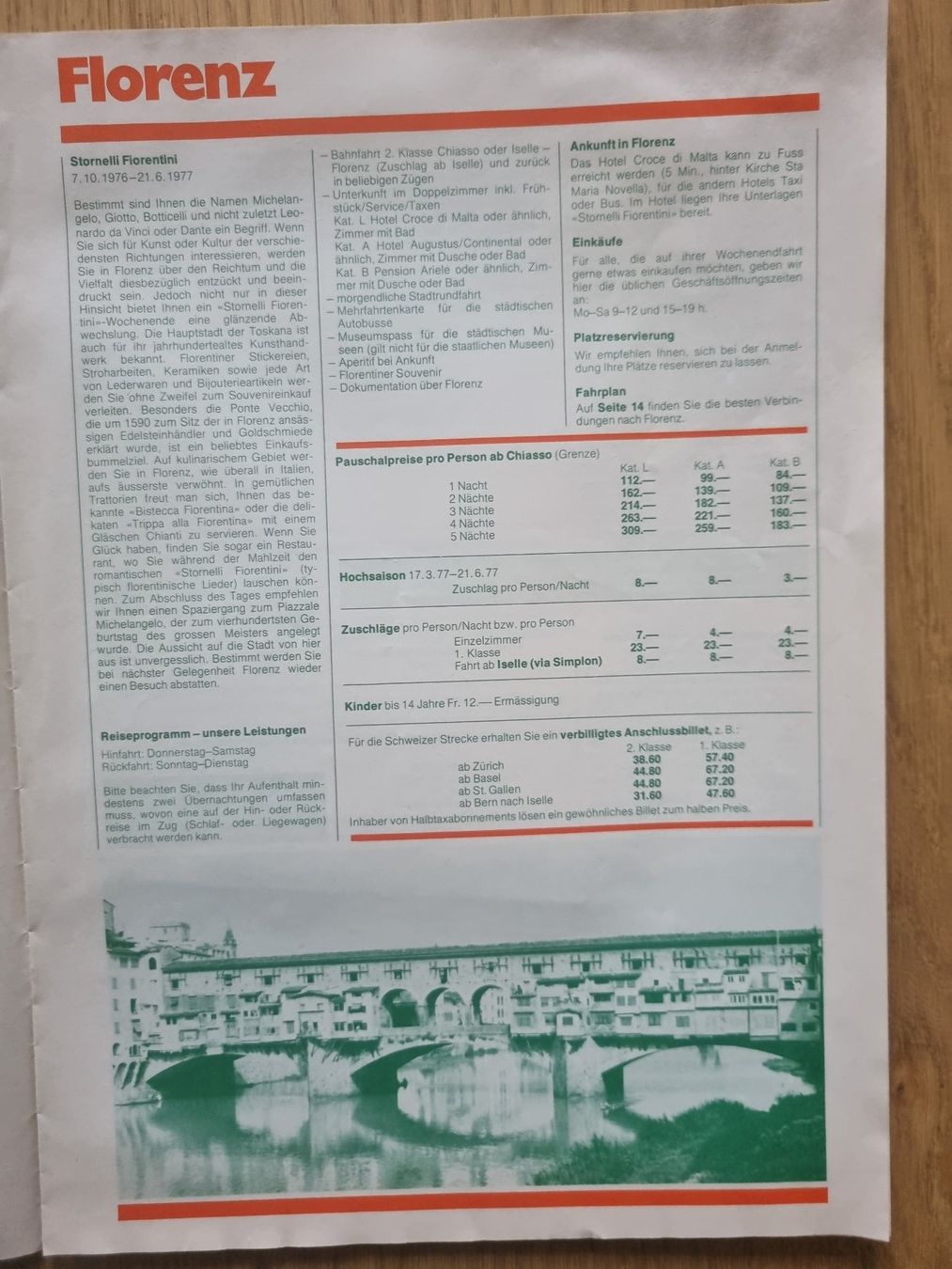 Documenti: railtour suisse- Katalog 1977 – Usato da Bözberg venduto da heinz-d 2