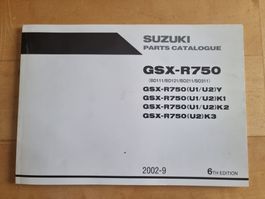 Suzuki GSX-R750 Teile Katalog 2002-2009 /