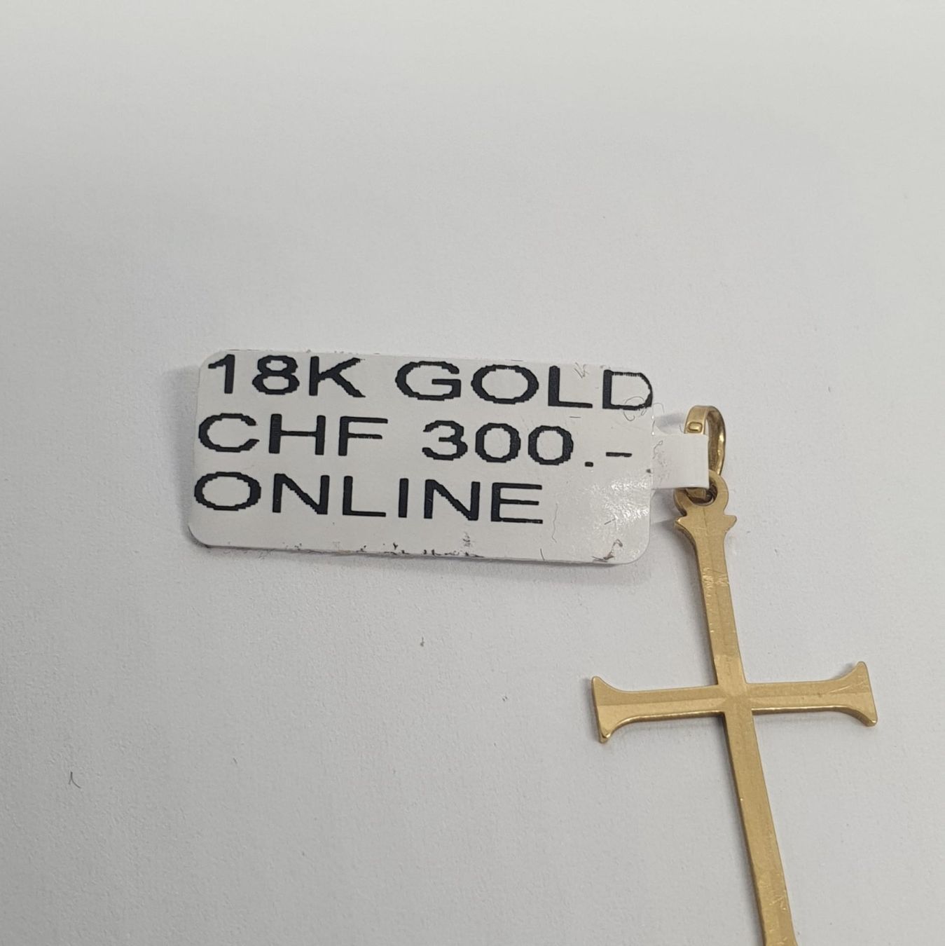 Ciondoli: Echt 18K Gold - Kreuz Anhänger – Usato da Luzern venduto da Goldhaus-Luzern 1