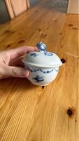 Zuckerdose Porzellan mit blauem Dekor, Vintage