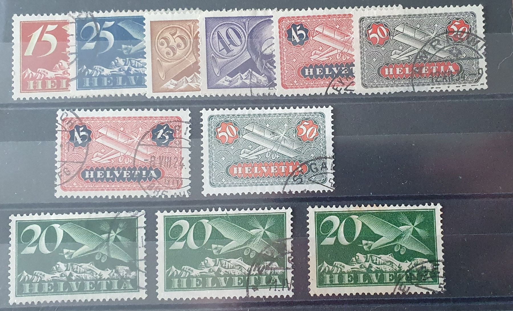 Stempel: Lot Flugpostmarke, sauber Gestempelt – Gebraucht aus Kreuzlingen von Rschweiz1 4