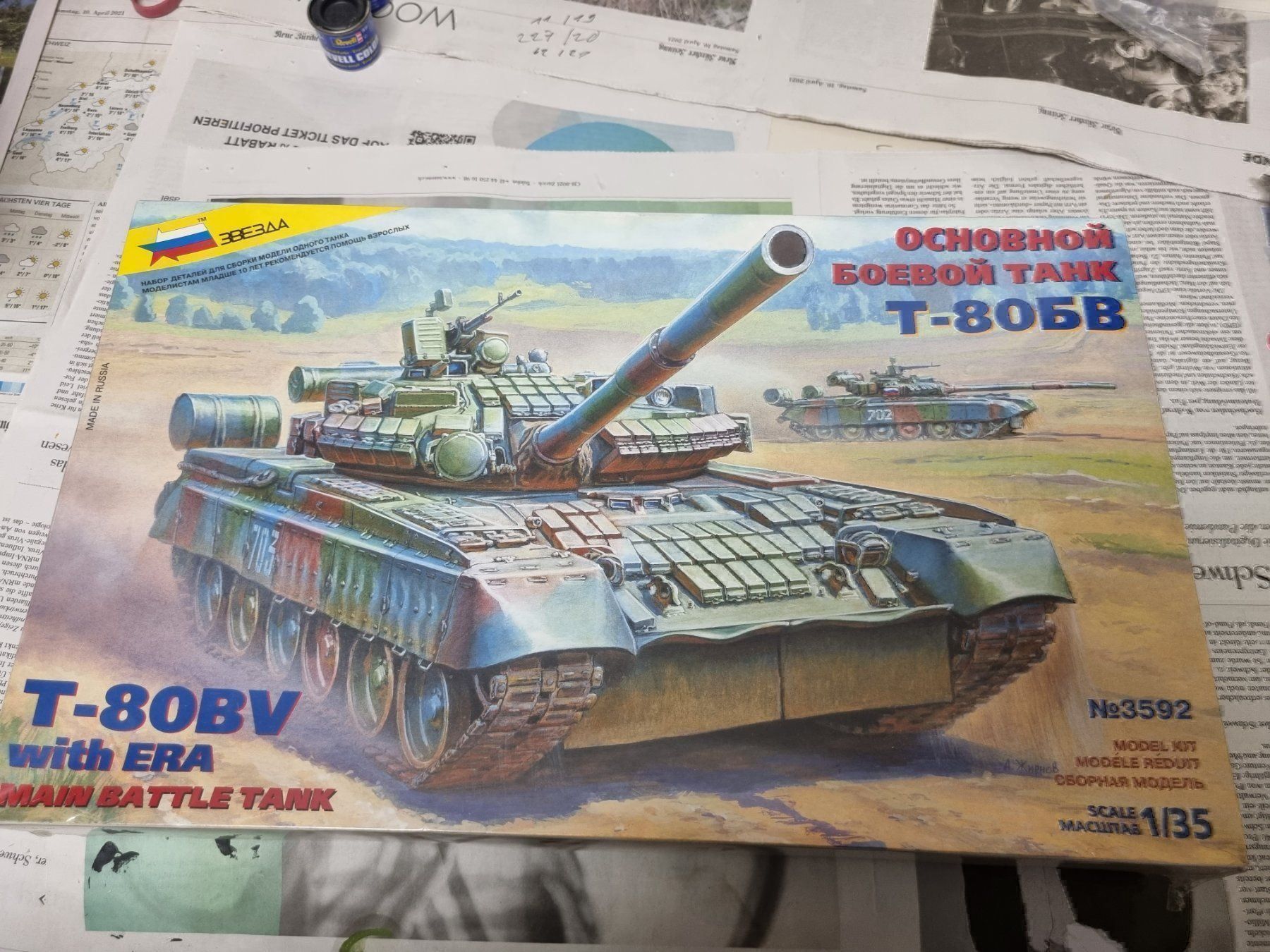 Kit di modellismo & Modellini statici: Tank T-80BV – Nuovo e nell'imballaggio originale da Wettingen venduto da Mmarb
