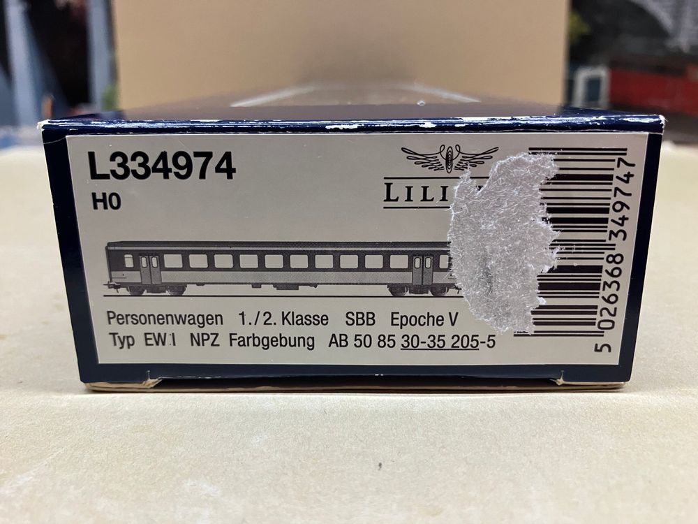 Liliput Modelleisenbahnen: Liliput L334974 SBB Personenwagen EW I "NPZ" AB, Ep.V, H0 GS – Gebraucht aus Neuendorf von sitek071 1