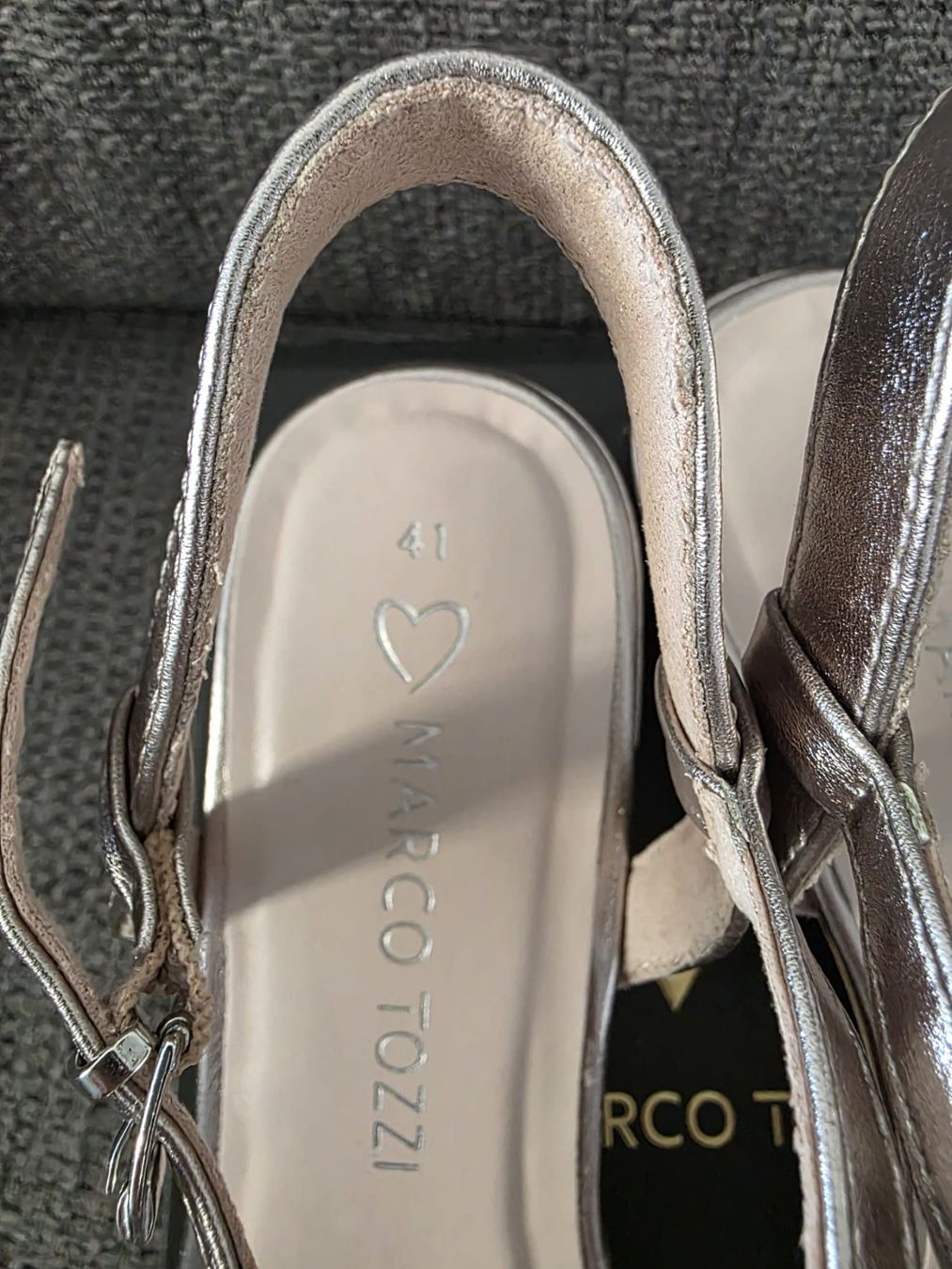 Scarpe da donna: Marco Tozzi - Sandalen, Rosegold, Grösse 41, – Usato da Schlieren venduto da est_b2px 5