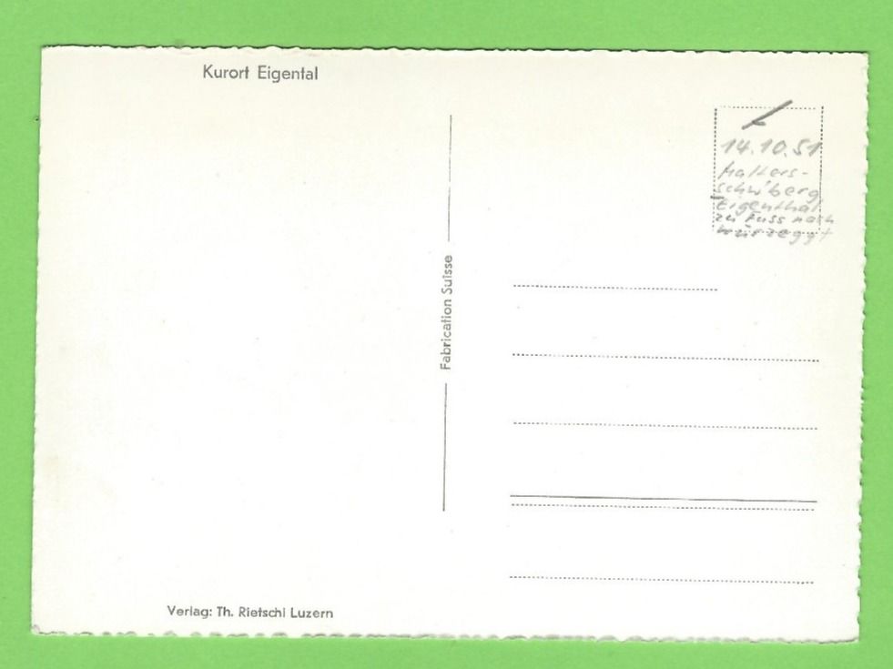 Cartes postales: Kurort Eigental – D'occasion à Zürich par t24_de 1
