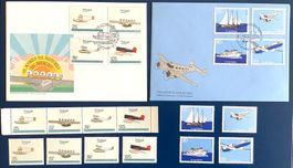 1987 Portugal FDC Azoren Geschichte del Luftfahrt-Transport