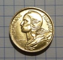 Frankreich 5 Centimes 1971, Marianne, glanz wie neu