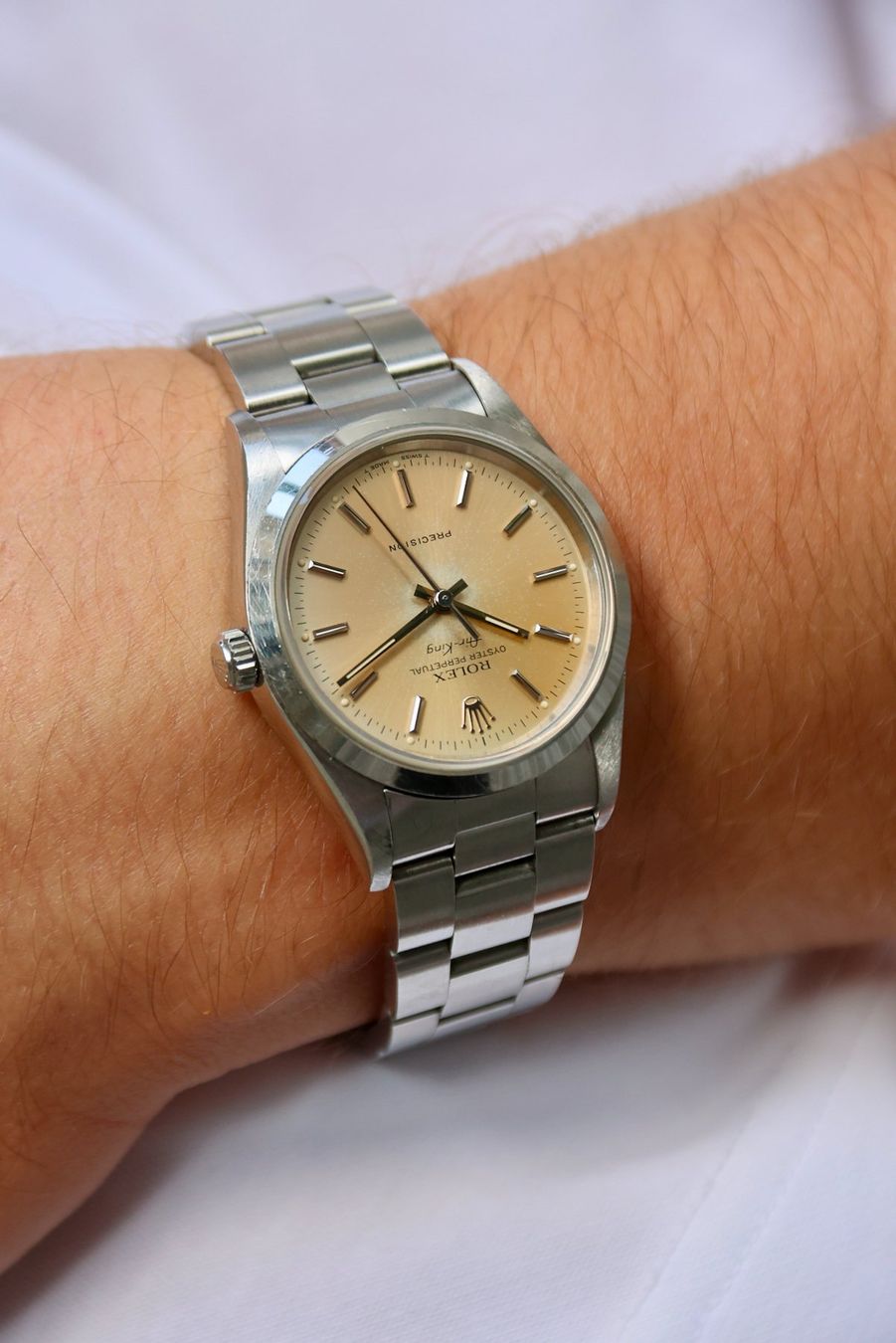 Rolex Orologi: Rolex Air-King 14000 'Cream Dial' – Usato da Zürich venduto da Lazulivintagewatches