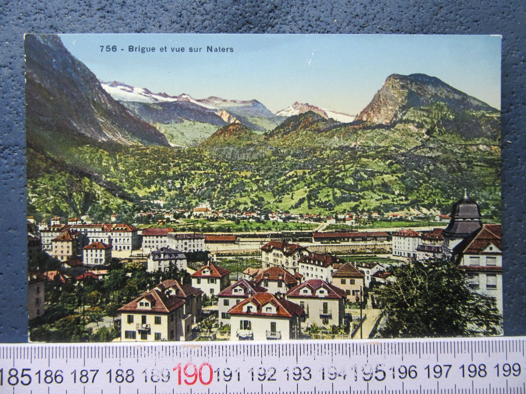 Cartoline postali: BRIGUE ET VUE SUR NATERS VS AK PANORAMA – Usato da Ettingen venduto da Hausi4711
