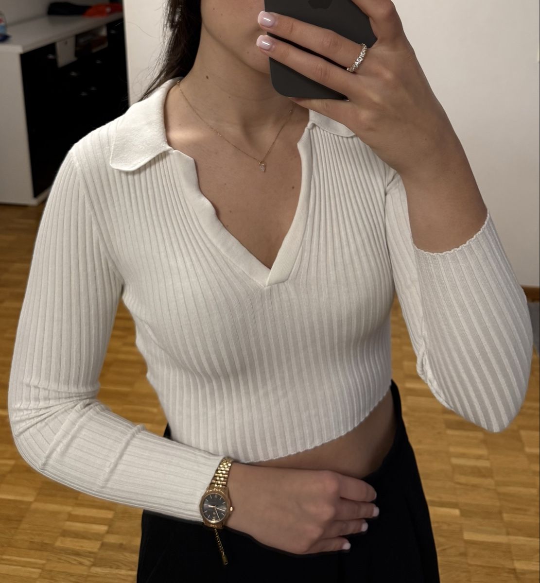 H&M Top: H&M Divided Top Blanc XS – Nuovo (secondo la descrizione) da Châtelaine venduto da nan_j75j