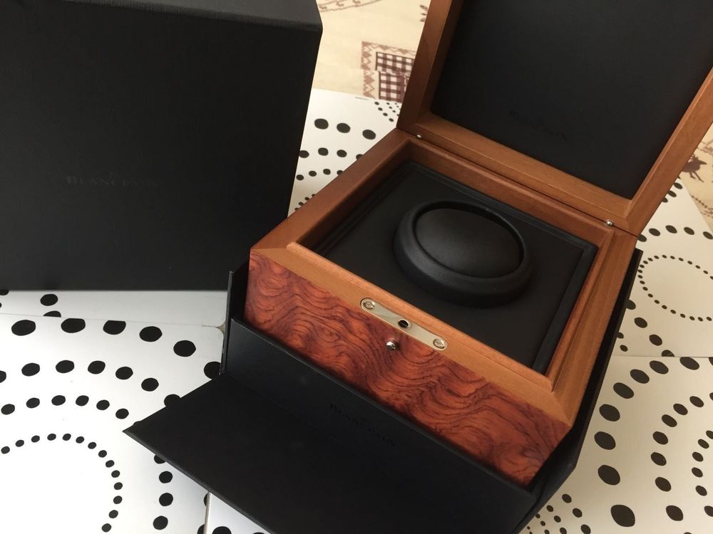 Boîte Vide BLANCPAIN Avec Surboîte - Rare, En Bois, Pour Collectionneurs De Montres