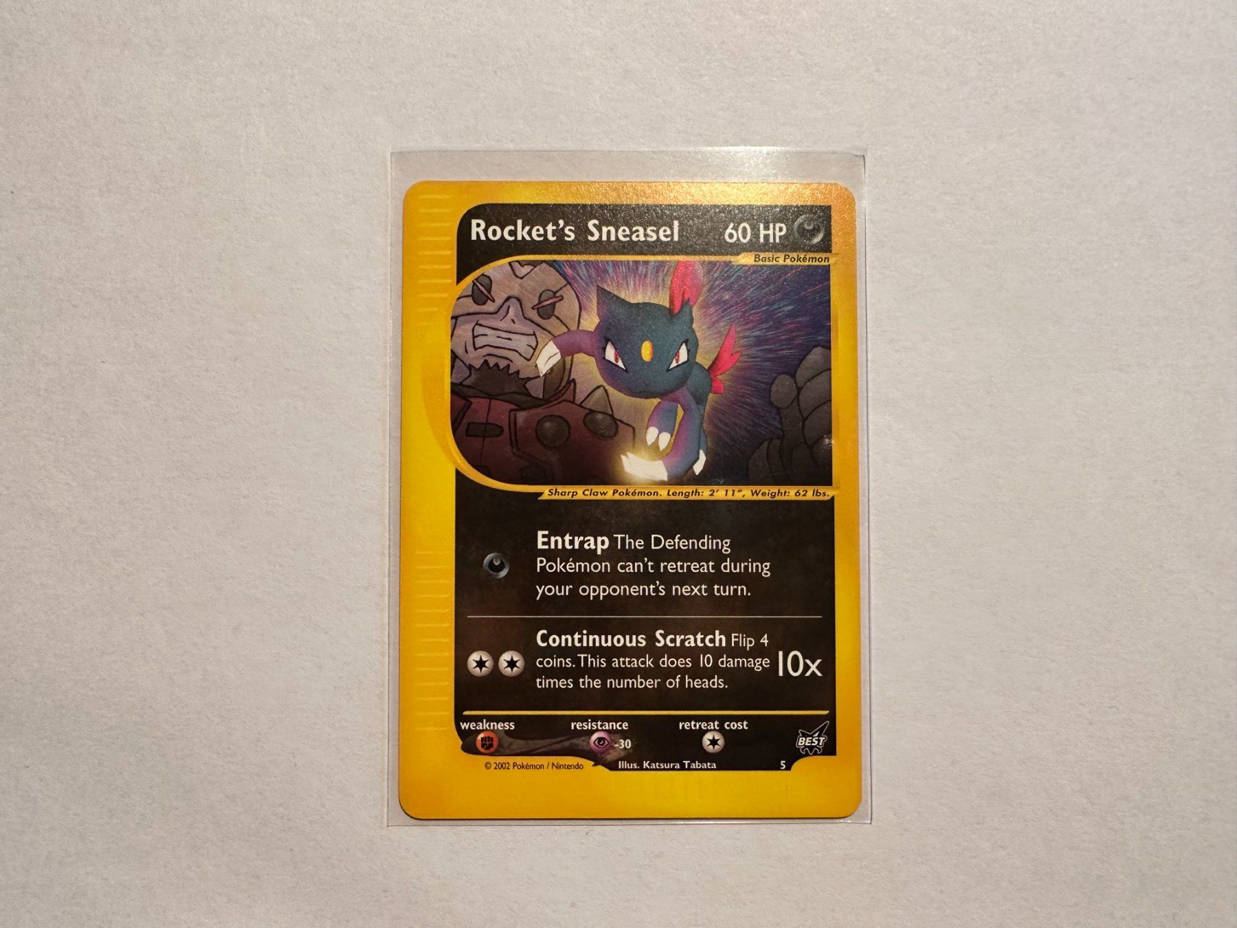 Pokémon Carte collezionabili: Rocket's Sneasel Best Promo EN – Usato da Hagendorn venduto da Pokecollectorch
