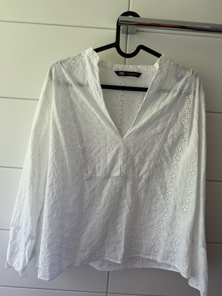 Zara Camicette: zwei weisse Blusen von Zara – Usato da Zürich venduto da lau_27fq 5