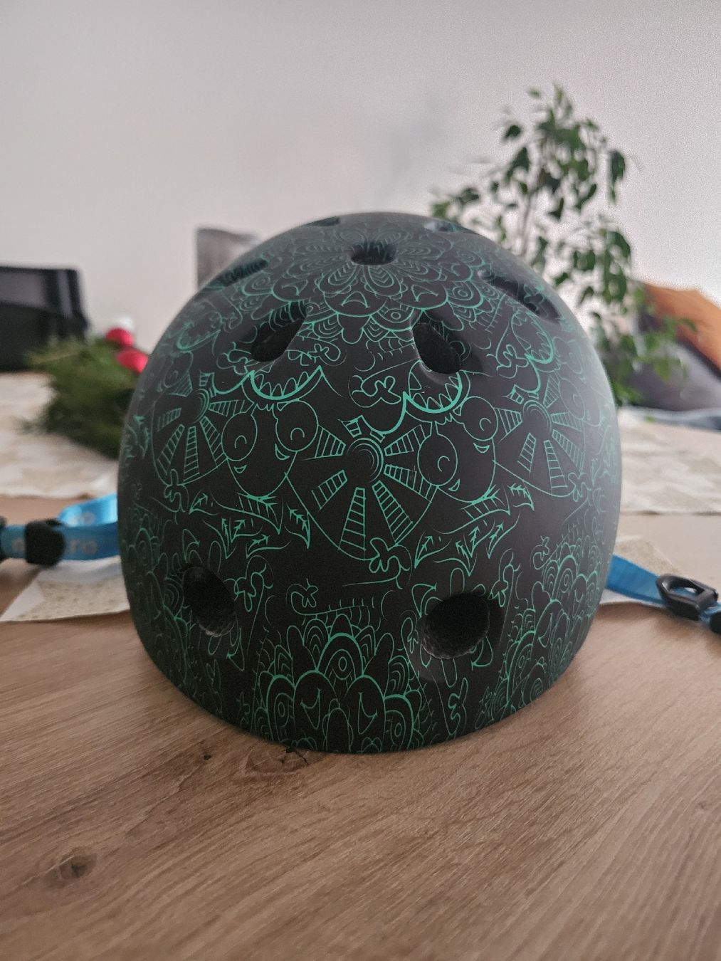 Caschi: Helm Mandala Blau, M – Nuovo (secondo la descrizione) da Unterengstringen venduto da SeniorT 3