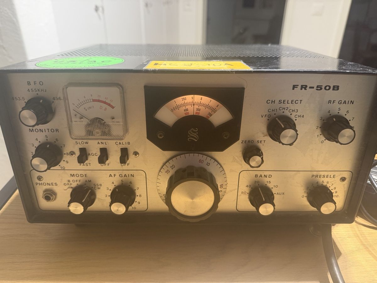 Ricevitori: SOMMERKAMP FR-50 B COMMUNICATION RECEIVER  – Usato da Samedan venduto da Platzschaffe 2