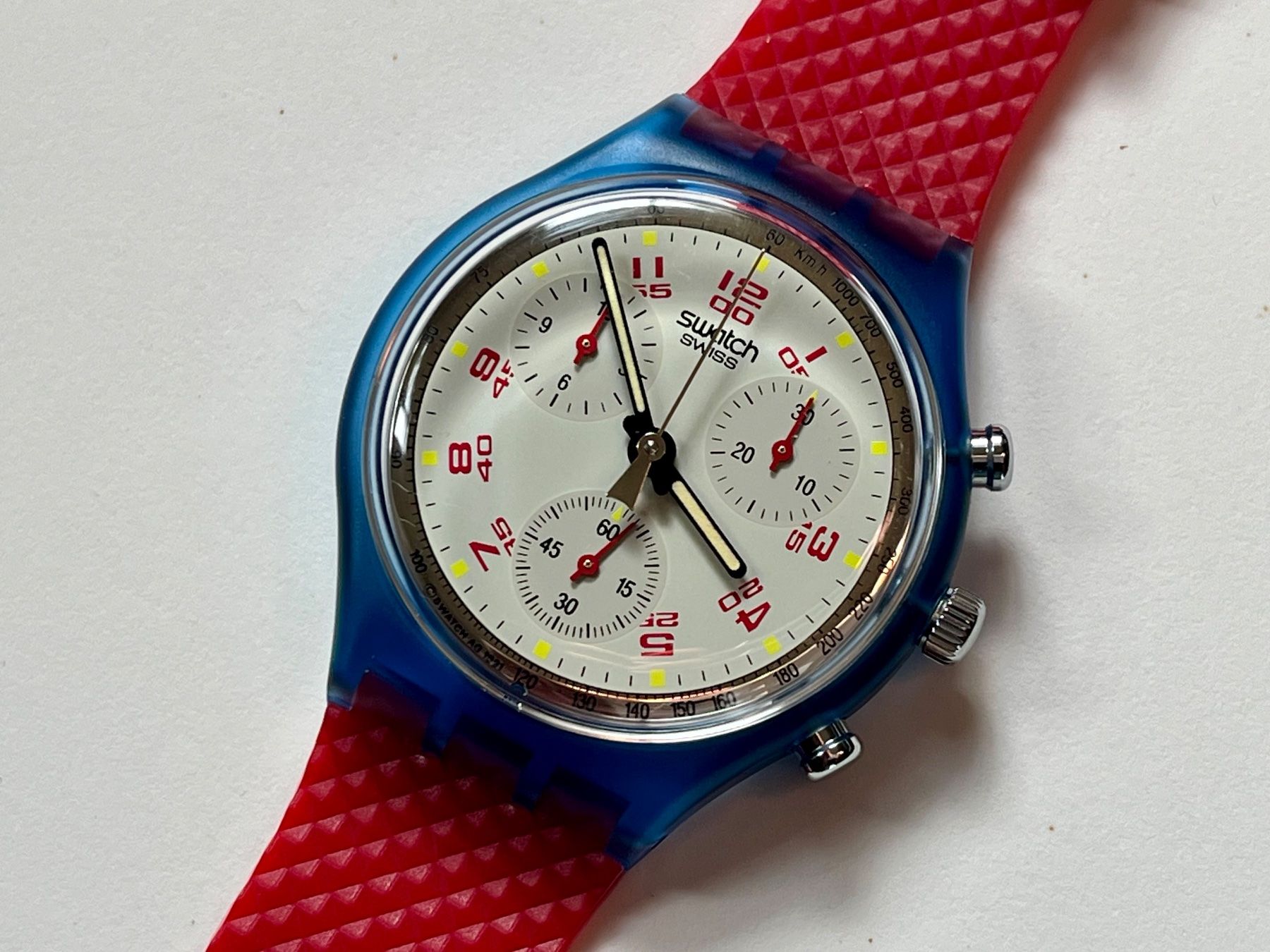 Swatch Chrono JFK SCN103 1992 Perfekter Zustand OVP (Nuovo e nell 