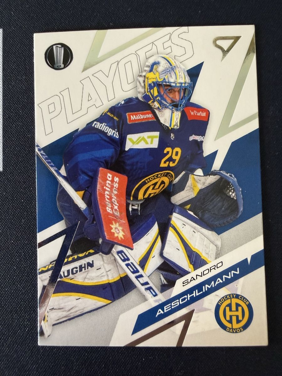 Sportzoo Carte collezionabili: Sandro Aeschlimann - HC Davos – Nuovo e nell'imballaggio originale da Réchy venduto da Leeroy1998
