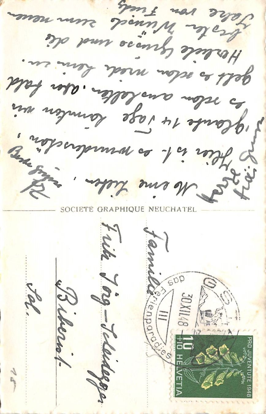 Cartoline postali: Gstaad, Sesselbahn – Usato da Ottikon b.Kemptth. venduto da Neptun1974 1